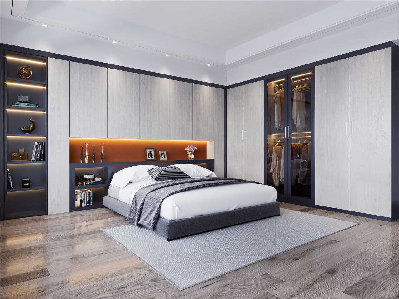 清风胡桃生态板-板材全屋定造案例